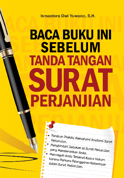 Cover Buku Baca Buku Ini Sebelum Tanda Tangan Surat Perjanjian