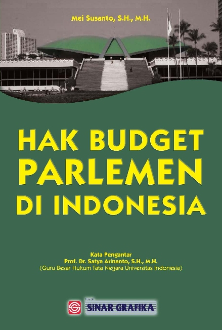 Cover Buku Hak Budget Parlemen di Indonesia