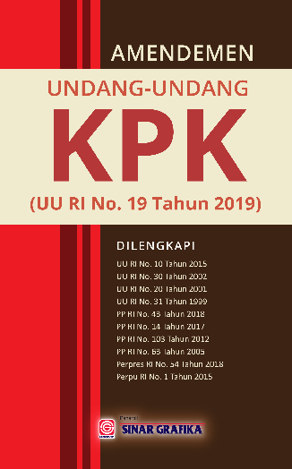 Cover Buku Amandemen Undang-Undang KPK (UU RI No. 19 Tahun 2019)