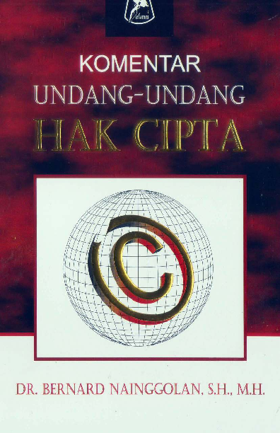 Cover Buku Komentar undang-undang hak cipta