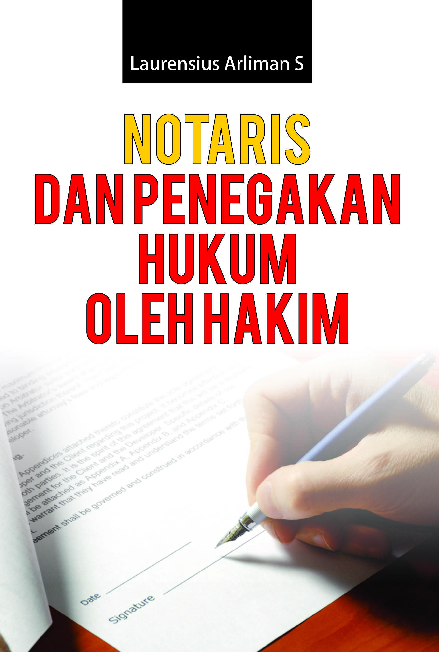 Cover Buku NOTARIS DAN PENEGAKAN HUKUM OLEH HAKIM