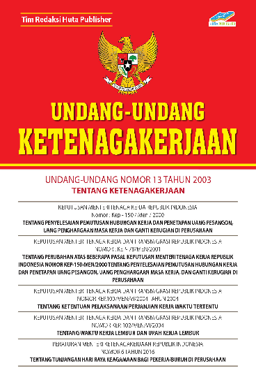 Cover Buku Undang-undang ketenagakerjaan