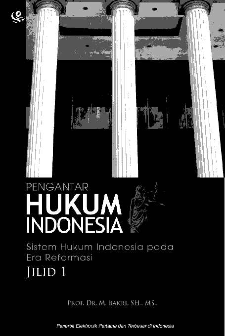 Cover Buku Pengantar Hukum Indonesia (Azas-azas Hukum yang Berlaku di Indonesia) Jilid I