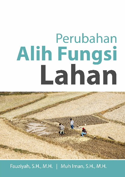 Cover Buku Perubahan Alih Fungsi Lahan