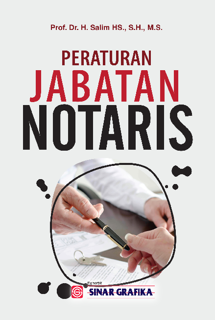 Cover Buku Peraturan Jabatan Notaris