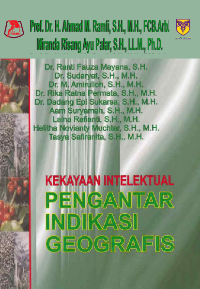 Cover Buku Kekayaan intelektual pengantar indikasi geografis