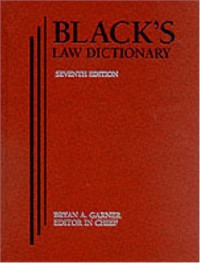 Image of Black's law dictionary : seventh edition
