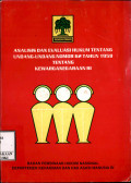 Analisis dan evaluasi hukum tentang undang-undang nomor 62 tahun 1958 tentang kewarganegaraan RI