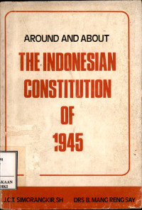 Image of Around and about : the Indonesian constitution of 1945