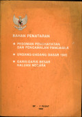 Bahan penataran : pedoman penghayatan dan pengalaman pancasila, undang-undang dasar 1945 dan garis-garis besar haluan negara