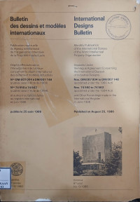 Image of Bulletin des dessins et modeles internationaux : international designs bulletin