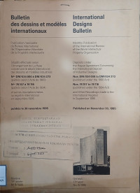 Image of Bulletin des dessins et modeles internationaux : international designs bulletin