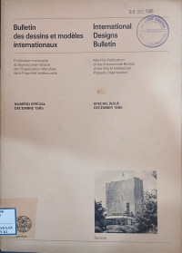 Image of Bulletin des dessins et modeles internationaux : international designs bulletin