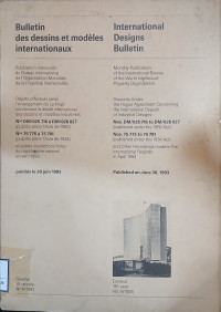 Image of Bulletin des dessins et modeles internationaux : international designs bulletin