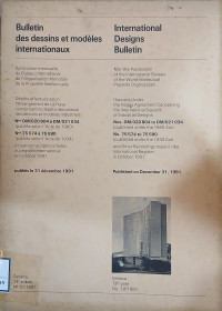 Image of Bulletin des dessins et modeles internationaux : international designs bulletin