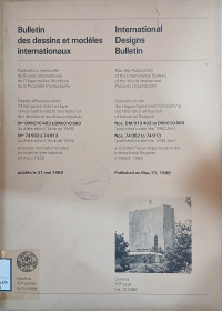 Image of Bulletin des dessins et modeles internationaux : international designs bulletin