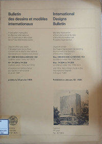 Image of Bulletin des dessins et modeles internationaux : international designs bulletin