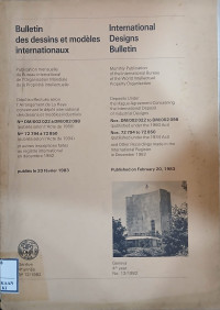 Image of Bulletin des dessins et modeles internationaux : international designs bulletin