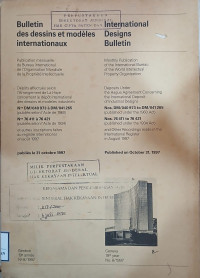 Image of Bulletin des dessins et modeles internationaux : international designs bulletin