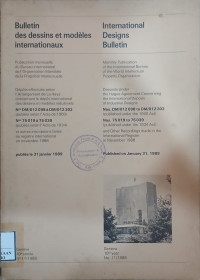 Image of Bulletin des dessins et modeles internationaux : international designs bulletin