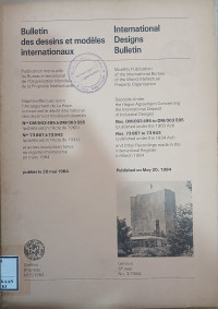 Image of Bulletin des dessins et modeles internationaux : international designs bulletin