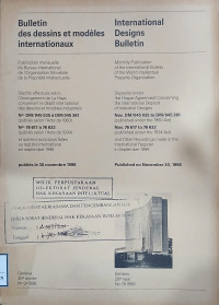 Image of Bulletin des dessins et modeles internationaux : international designs bulletin