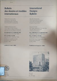 Image of Bulletin des dessins et modeles internationaux : international designs bulletin