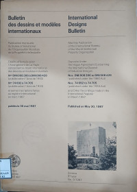 Image of Bulletin des dessins et modeles internationaux : international designs bulletin