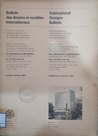 Image of Bulletin des dessins et modeles internationaux : international designs bulletin