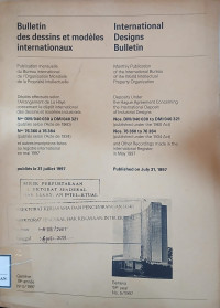 Image of Bulletin des dessins et modeles internationaux : international dessigns bulletin