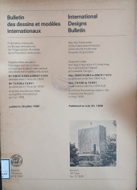 Image of Bulletin des dessins et modeles internationaux : international designs bulletin