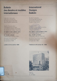 Image of Bulletin des dessins et modeles internationaux : international designs bulletin