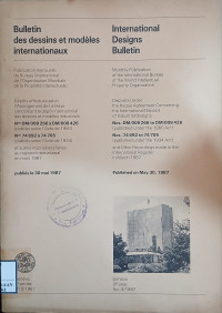 Image of Bulletin des dessins et modeles internationaux : international designs bulletin