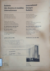 Image of Bulletin des dessins et modeles internationaux : international designs bulletin