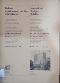 Image of Bulletin des dessins et modeles internationaux : international designs bulletin