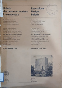 Image of Bulletin des dessins et modeles internationaux : international designs bulletin