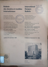 Image of Bulletin des dessins et modeles internationaux : international designs bulletin