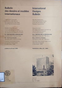 Image of Bulletin des dessins et modeles internationaux : international designs bulletin