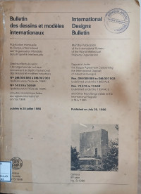 Image of Bulletin des dessins et modeles internationaux : international designs bulletin