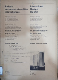 Image of Bulletin des dessins et modeles internationaux : international designs bulletin