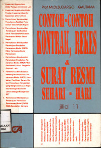 Contoh - contoh kontrak, rakes & surat resmi sehari - hari jilid 11