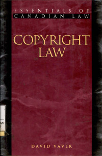 Image of Copyright law (Essential of canadian law)