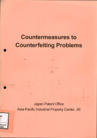 Countermeasures to counterfeiting problems