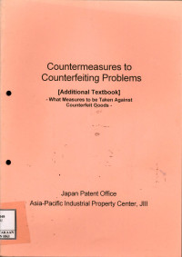 Countermeasures to counterfeiting problems (additional textbook)-what measures to be taken against counterfeit goods