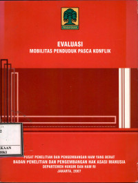 Image of Evaluasi mobilitas penduduk pasca konflik