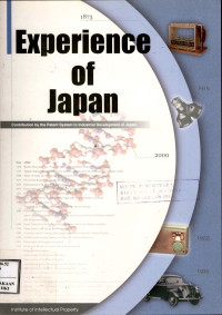 Experience of Japan : contribution by the patent system to industrial development of Japan