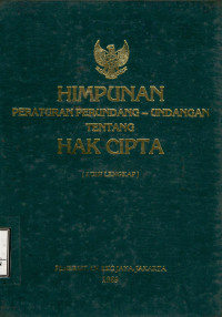 Image of Himpunan peraturan perundang-undangan tentang hak cipta