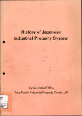 History of Japanese industrial property system-