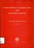 International classification for industrial designs : (locarno classification)