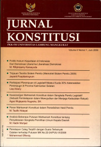 Jurnal konstitusi : pkk-fh universitas lambung mangkurat